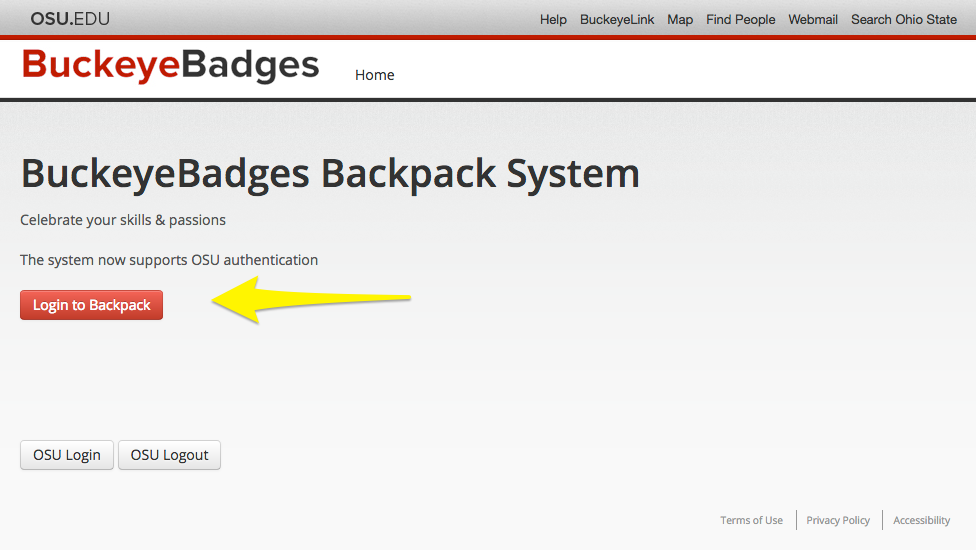 Login with OSU credentials